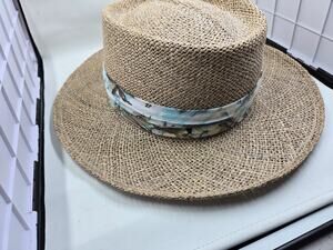 Vintage Imperial Headwear Made in USA Straw Sun Hat Wide Brim One Size
